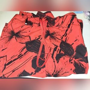 Vintage Bodyglove Orange Hibiscus Board Shorts sz L